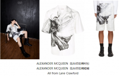马思超身着ALEXANDER MCQUEEN 以不拘姿态演绎率性时尚造